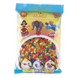 SACHET 3000 PERLES HAMA MELANGE NEON - Jouets56.fr - Magasin jeux et jouets dans Morbihan en Bretagne