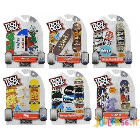 Tech deck pack de 1 finger skate asst 