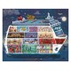 Valisette 2 puzzles 100 et 200pces 70x56cm bateaux de croisiere - jouets56.fr - magasin jeux et jouets dans morbihan en bretagne