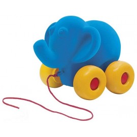 ELEPHANT BLEU A TIRER SOFT TOUCH - Jouets56.fr - Magasin jeux et jouets dans Morbihan en Bretagne