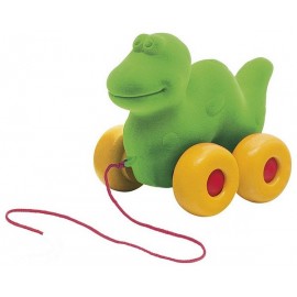 DINOSAURE VERT A TIRER SOFT TOUCH - Jouets56.fr - Magasin jeux et jouets dans Morbihan en Bretagne