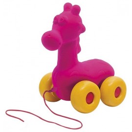 GIRAFE ROSE A TIRER SOFT TOUCH - Jouets56.fr - Magasin jeux et jouets dans Morbihan en Bretagne