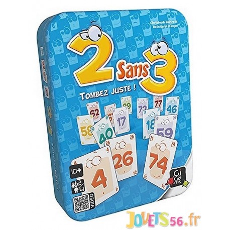 JEU 2 SANS 3 BOITE METAL - Jouets56.fr - Magasin jeux et jouets dans Morbihan en Bretagne