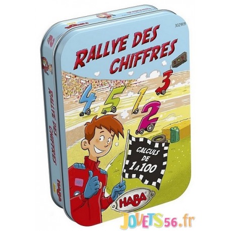 JEU RALLYE DES CHIFFRES BOITE METAL - Jouets56.fr - Magasin jeux et jouets dans Morbihan en Bretagne
