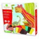Stick&fun dinosaures 5 mosaiques 1500 pieces - jouets56.fr - magasin jeux et jouets dans morbihan en bretagne