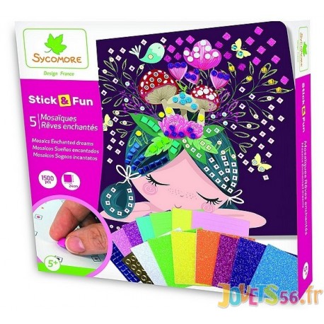 STICK&FUN REVES 5 MOSAIQUES 1500 PIECES - Jouets56.fr - Magasin jeux et jouets dans Morbihan en Bretagne