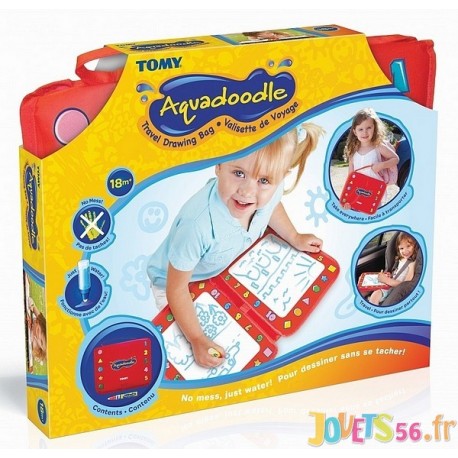 VALISETTE DE VOYAGE AQUADOODLE ROUGE - Jouets56.fr - Magasin jeux et jouets dans Morbihan en Bretagne