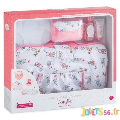 COFFRET ACCESSOIRES A LANGER MON GRAND POUPON COROLLE - Jouets56.fr - Magasin jeux et jouets dans Morbihan en Bretagne