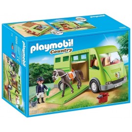 6928 CAVALIER AVEC VAN ET CHEVAL PLAYMOBIL COUNTRY - Jouets56.fr - Magasin Jeux et Jouets dans le Morbihan en Bretagne