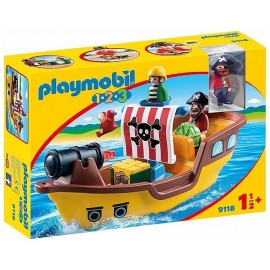 9118 BATEAU DE PIRATES PLAYMOBIL 1.2.3 - Jouets56.fr - Magasin Jeux et Jouets dans le Morbihan en Bretagne