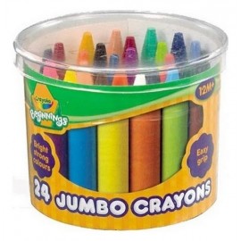 24 MAXI CRAYONS CIRE - Jouets56.fr - Magasin Jeux et Jouets dans le Morbihan en Bretagne