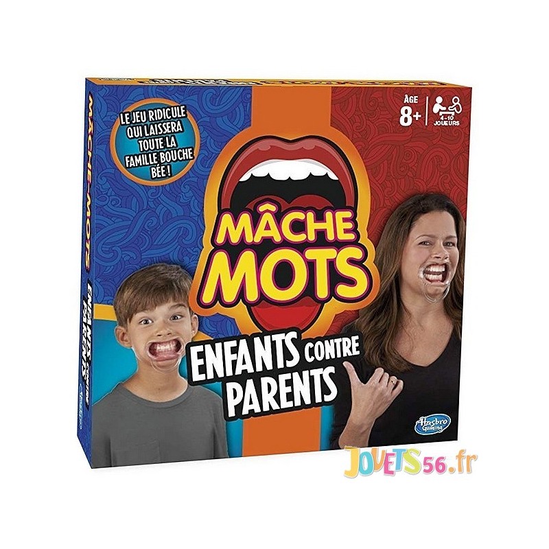 Mâche-Mots Enfants Contre Parents - Jeu de societe de rapidité - Jeux  classiques