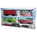 TRAIN ELECTRIQUE AVEC WAGONS ET ACCESSOIRES DE LA FERME