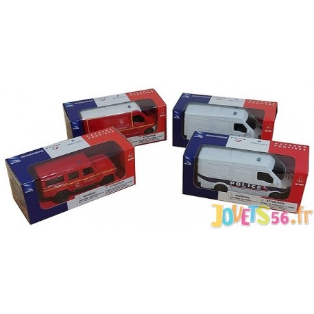 VEHICULE SECOURS 1.43E DIE CAST ASST - Jouets56.fr - Magasin jeux et jouets dans Morbihan en Bretagne