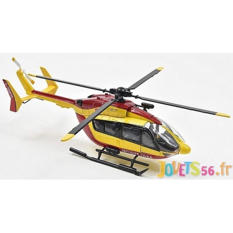 HELICOPTERE SECURITE CIVILE EUROCOPTER EC145 1.43E - Jouets56.fr - Magasin jeux et jouets dans Morbihan en Bretagne