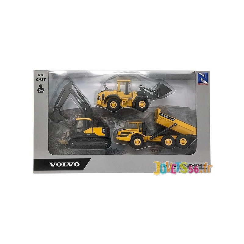 COFFRET 3 VÉHICULES TRAVAUX PUBLICS