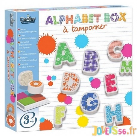 TAMPONS ALPHABET BOX - Jouets56.fr - Magasin jeux et jouets dans Morbihan en Bretagne