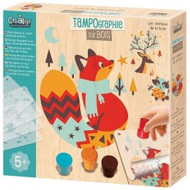 TAMPOGRAPHIE BOIS ANIMAUX DE LA FORET - Jouets56.fr - Magasin jeux et jouets dans Morbihan en Bretagne