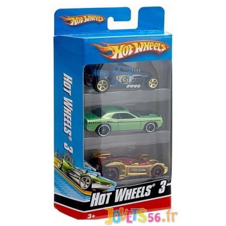 COFFRET 3 VOITURES HOT WHEELS - Jouets56.fr - Magasin jeux et jouets dans Morbihan en Bretagne