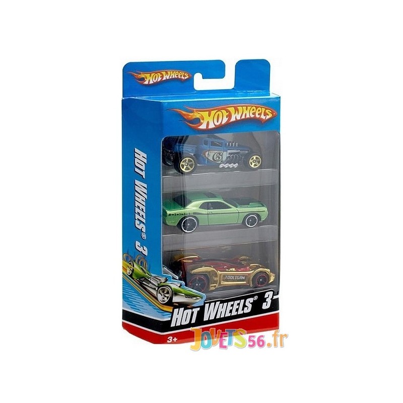 Voitures Hot Wheels Coffret de 3 voitures - Jeux et jouets Hot Wheels -  Avenue des Jeux