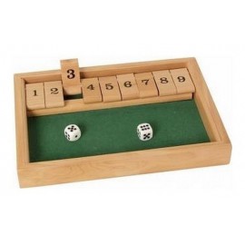 JEU SHUT THE BOX 9 EN BOIS - Jouets56.fr - Magasin jeux et jouets dans Morbihan en Bretagne