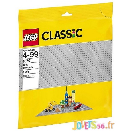 10701 GRANDE PLAQUE GRISE LEGO - Jouets56.fr - Magasin jeux et jouets dans Morbihan en Bretagne