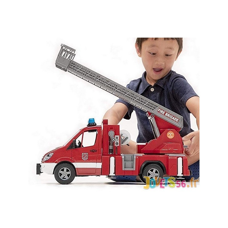 Camion de pompiers sons et lumieres, jouets 1er age