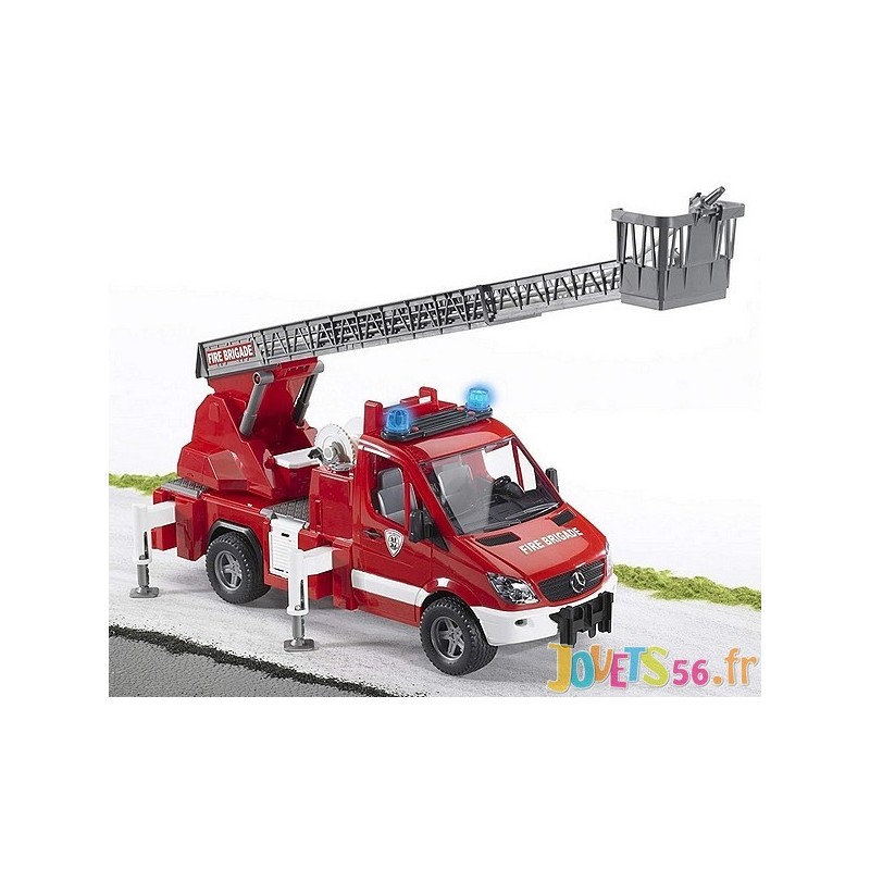 Camion de pompiers sons et lumieres, jouets 1er age