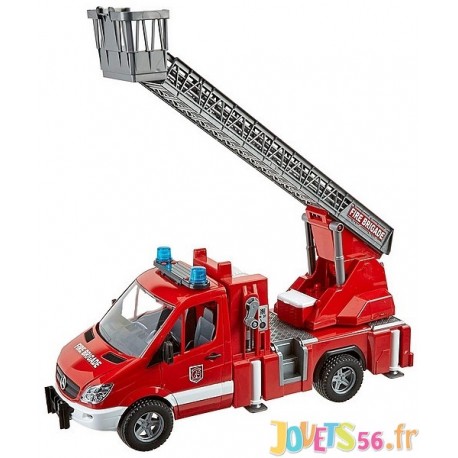 Camion de pompiers sons et lumieres, jouets 1er age