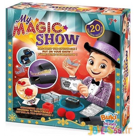 MY MAGIC SHOW SPECTACLE 20 TOURS DE MAGIE - Jouets56.fr - Magasin jeux et jouets dans Morbihan en Bretagne