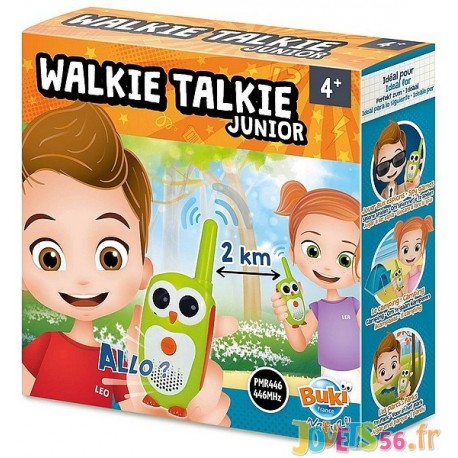 TALKIE WALKIE JUNIOR PORTEE 2KM - Jouets56.fr - Magasin jeux et jouets dans Morbihan en Bretagne