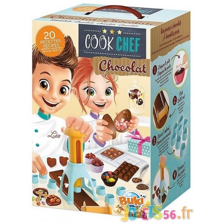 COOK CHEF CHOCOLAT AVEC MOULES ET 20 RECETTES - Jouets56.fr - Magasin jeux et jouets dans Morbihan en Bretagne