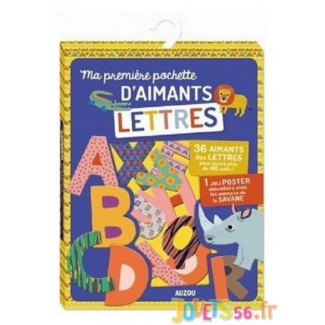 MA PREMIERE POCHETTE D'AIMANTS LETTRES - Jouets56.fr - Magasin jeux et jouets dans Morbihan en Bretagne