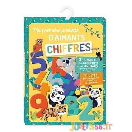 MA PREMIERE POCHETTE D'AIMANTS CHIFFRES - Jouets56.fr - Magasin jeux et jouets dans Morbihan en Bretagne