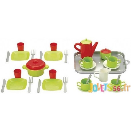 PLATEAU DINETTE 27CM GARNI  - Jouets56.fr - Magasin jeux et jouets dans Morbihan en Bretagne