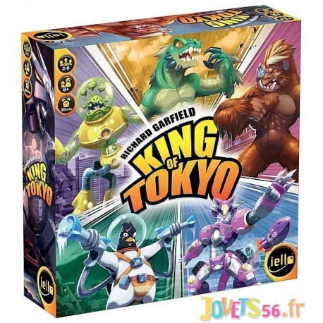 JEU KING OF TOKYO - Jouets56.fr - Magasin jeux et jouets dans Morbihan en Bretagne
