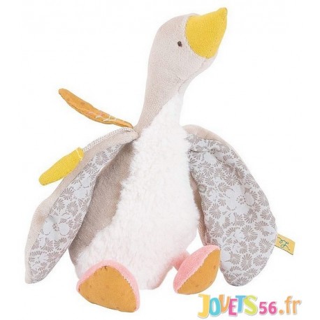POUPEE OIE OLGA BEIGE 23CM - Jouets56.fr - Magasin jeux et jouets dans Morbihan en Bretagne