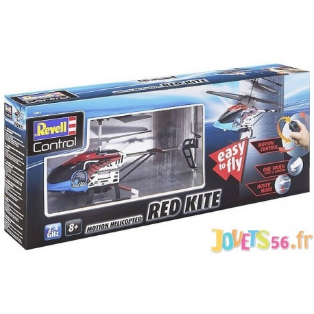 HELICOPTERE RED KITE RADIOCOM 3 CANAUX 2.4GHZ EASY TO FLY - Jouets56.fr - Magasin jeux et jouets dans Morbihan en Bretagne
