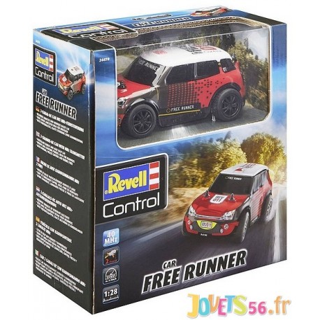 VOITURE RALLYE CAR FREE RUNNER 1.28E RADIOCOM 2 CANAUX 40MHZ - Jouets56.fr - Magasin jeux et jouets dans Morbihan en Bretagne