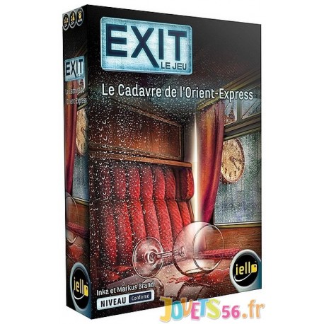 JEU EXIT CADAVRE DE L'ORIENT EXPRESS ESCAPE GAME NIVEAU EXPERT - Jouets56.fr - Magasin jeux et jouets dans Morbihan en Bretagne
