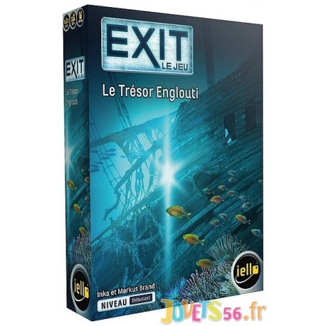 JEU EXIT LE TRESOR ENGLOUTI ESCAPE GAME NIVEAU DEBUTANT - Jouets56.fr - Magasin jeux et jouets dans Morbihan en Bretagne