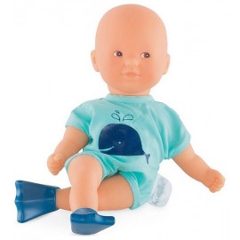 MINI BAIN BLEU AVEC PALMES POUPON 23CM - Jouets56.fr - Magasin jeux et jouets dans Morbihan en Bretagne