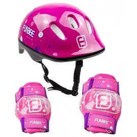 CASQUE ROSE AVEC PROTECTIONS COUDIERES GENOUILLERES FILLE - Jouets56.fr - Magasin jeux et jouets dans Morbihan en Bretagne