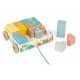 Chariot bois avec cubes a promener gamme pure - jouets56.fr - magasin jeux et jouets dans morbihan en bretagne