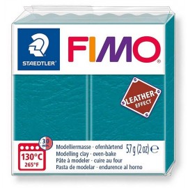 PATE FIMO 369 - EFFET CUIR BLEU LAGON - Jouets56.fr - Magasin jeux et jouets dans Morbihan en Bretagne