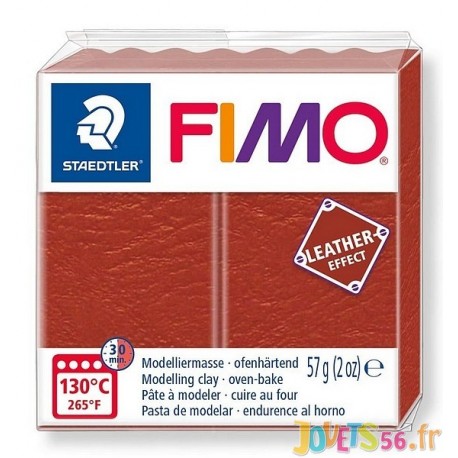 PATE FIMO 749 - EFFET CUIR ROUILLE - Jouets56.fr - Magasin jeux et jouets dans Morbihan en Bretagne