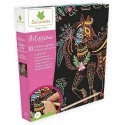 COFFRET SCRATCH ART CHEVAUX ET LICORNES ARTISSIMO 10 TABLEAUX