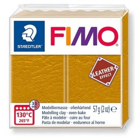 PATE FIMO 179 - EFFET CUIR OCRE - Jouets56.fr - Magasin jeux et jouets dans Morbihan en Bretagne