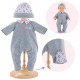 Pyjama panda party vetements poupon 30cm bb30 - jouets56.fr - magasin jeux et jouets dans morbihan en bretagne
