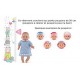 Pyjama panda party vetements poupon 30cm bb30 - jouets56.fr - magasin jeux et jouets dans morbihan en bretagne